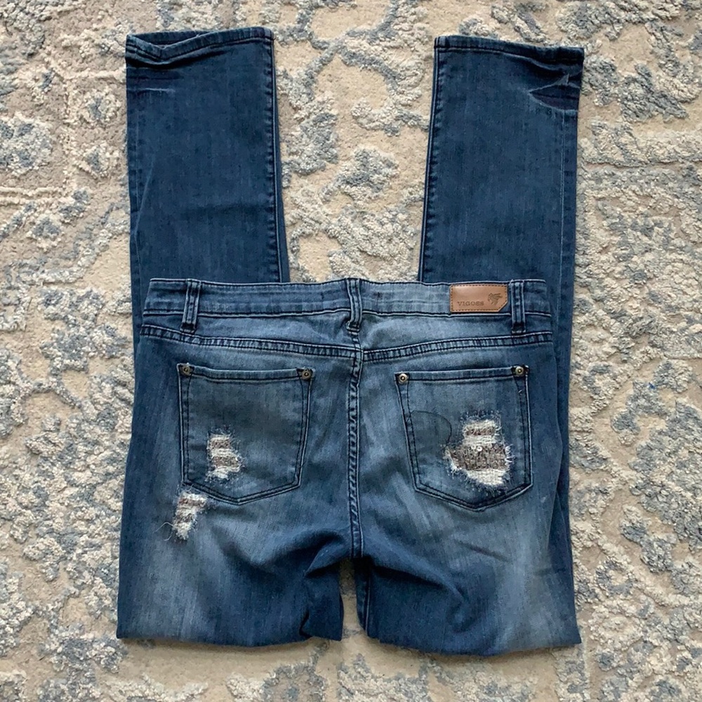 Vigoss ripped sequin jeans